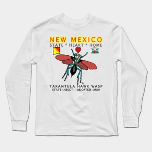 New Mexico - Hawk Wasp - State, Heart, Home - State Symbols Long Sleeve T-Shirt